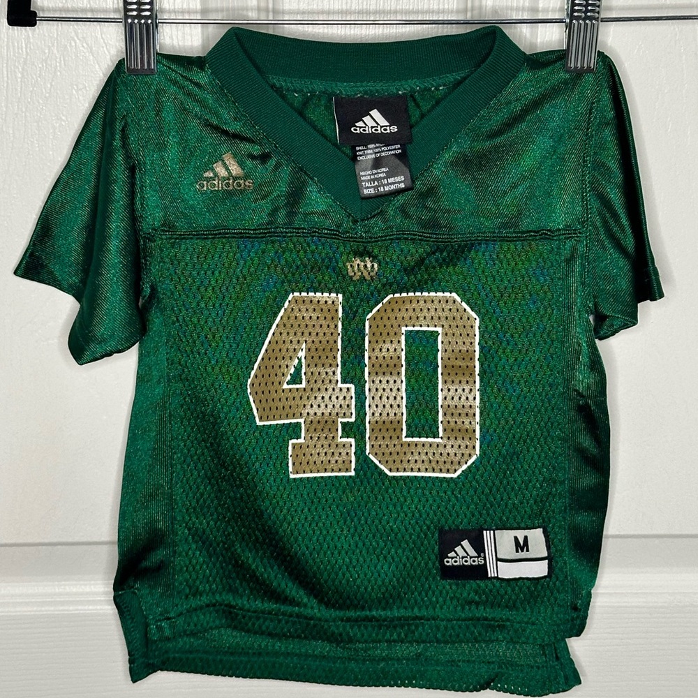 Toddler Notre Dame NCAA Adidas Football Jersey